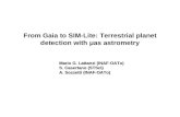 From Gaia to SIM-Lite: Terrestrial planet detection with μas astrometry Mario G. Lattanzi (INAF-OATo) S. Casertano (STScI) A. Sozzetti (INAF-OATo)
