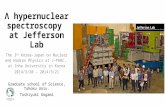 › hypernuclea r spectroscop y at Jefferson Lab The 3 rd Korea-Japan on Nuclear and Hadron Physics at J-PARC, at Inha University in Korea 2014/3/20 â€“ 2014/3/21