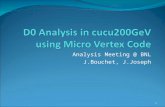 Analysis Meeting @ BNL J.Bouchet, J.Joseph 1. Cuts Used in MuKpi macro pure D0 : 950 MuDst files (400 possible D0s per file) - |Zvertex| < 20 cm - NTpcHits.