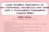 YODEN Shigeo Dept. of Geophysics, Kyoto Univ., JAPAN August 4, 2004; SPARC 2004 Victoria ＋ α － β for Colloquium on April 15, 2005 1.Introduction 2.Internal.