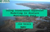 Using Structural Equation Modeling to Analyze Monitoring Data Jim Grace NWRC.