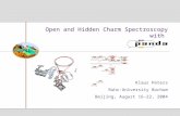 Open and Hidden Charm Spectroscopy with Klaus Peters Ruhr-University Bochum Beijing, August 16-22, 2004 D DD*DD* ψ(1 1 D 2 ) ψ(1 3 D 2 ) ψ(1 3 D 3 ) ψ(1.