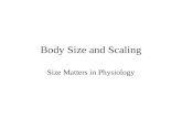 Body Size and Scaling Size Matters in Physiology.