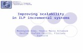 Improving scalability in ILP incremental systems Marenglen Biba, Teresa Maria Altomare Basile, Stefano Ferilli, Floriana Esposito