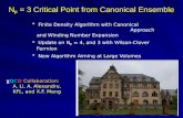 N F = 3 Critical Point from Canonical Ensemble χ QCD Collaboration: A. Li, A. Alexandru, KFL, and X.F. Meng Finite Density Algorithm with Canonical Approach.