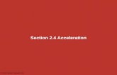 Section 2.4 Acceleration © 2015 Pearson Education, Inc.