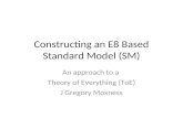 Constructing an E8 Based Standard Model (SM) An approach to a Theory of Everything (ToE) J Gregory Moxness.