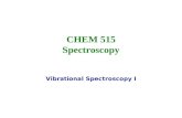 CHEM 515 Spectroscopy Vibrational Spectroscopy I.