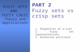 PART 2 Fuzzy sets vs crisp sets 1. Properties of α-cuts 2. Fuzzy set representations 3. Extension principle FUZZY SETS AND FUZZY LOGIC Theory and Applications.