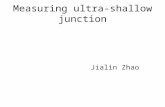 Measuring ultra-shallow junction Jialin Zhao. Resistivity and Sheet resistance IRS roadmap 2003: 10 nm junction with sheet resistance 500 Ω/sq Electrical