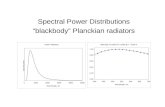 Spectral Power Distributions â€œblackbodyâ€‌ Planckian radiators