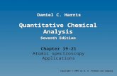 Quantitative Chemical Analysis Seventh Edition Quantitative Chemical Analysis Seventh Edition Chapter 19-21 Atomic spectroscopy Applications Copyright