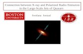 Svetlana Jorstad Connection between X-ray and Polarized Radio Emission in the Large-Scale Jets of Quasars.