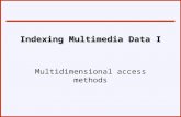 Indexing Multimedia Data Ι Multidimensional access methods.