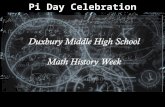 Pi Day Celebration. Happy Pi Day "Probably no symbol in mathematics has evoked as much mystery, romanticism, misconception and human interest as the number.