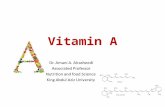 Vitamin A. Vitamin A was first vitamin to be discovered, initially as an essential dietary factor for growth. Vitamin A roles : in vision pigments in