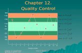 Chapter 12: Quantitatve Methods in Health Care Management Yasar A. Ozcan 1 Chapter 12. Quality Control UCL LCL Sample number 134567892101112 CL +1σ -1σ.