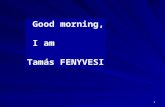 1 Good morning, I am Tamás FENYVESI. 2 Good morning, I am Tamás FENYVESI.
