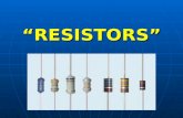 “RESISTORS”. DEFINITION - It is an electronic component that has the ability to resist and/or oppose the flow of free electrons (current).