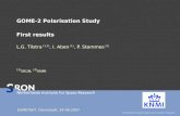 GOME-2 Polarisation Study First results L.G. Tilstra (1,2), I. Aben (1), P. Stammes (2) (1) SRON; (2) KNMI EUMETSAT, Darmstadt, 29-06-2007.