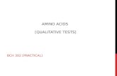 AMINO ACIDS [QUALITATIVE TESTS] BCH 302 [PRACTICAL]