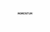 MOMENTUM. DEFINITIONS Linear momentum (p) is defined as the product of mass (m) and velocity (v): p = m x v SI-unit of momentum is 1 kg ∙ m ∙ s -1, alternative.