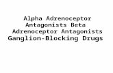 Alpha Adrenoceptor Antagonists Beta Adrenoceptor Antagonists Ganglion-Blocking Drugs