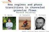 New regimes and phase transitions in channeled granular flows Renaud Delannay P. RichardA. ValanceN. Brodu Newton Institute Dense Granular Flows 2013.
