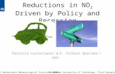 Reductions in NO 2 Driven by Policy and Recession Patricia Castellanos 1 & K. Folkert Boersma 1,2 AGU 1 Royal Netherlands Meteorological Institute (KNMI)