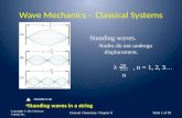 Wave Mechanics – Classical Systems Copyright © 2011 Pearson Canada Inc. General Chemistry: Chapter 8Slide 1 of 50 FIGURE 8-18 Standing waves in a string