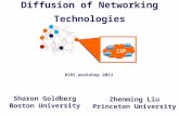 Princeton University Diffusion of Networking Technologies Sharon Goldberg Boston University BIRS workshop 2013 Zhenming Liu Princeton University ISP