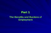 Part 1 The Benefits and Burdens of Employment. Chapter 1 The Stakes of “Employment”