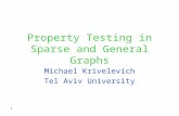 1 Property Testing in Sparse and General Graphs Michael Krivelevich Tel Aviv University.