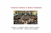Session 4– Binomial Model & Black Scholes CORP FINC 5880 - Spring 2014 Shanghai.