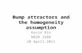 Bump attractors and the homogeneity assumption Kevin Rio NEUR 1680 28 April 2011.