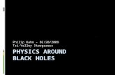 Philip Kahn – 02/20/2009 Tri-Valley Stargazers. Know Thy Enemy  Black holes are:  Infinitesimally small  Asymptotically dense  ρ ∝ M/L P 3  Black