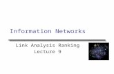 Information Networks Link Analysis Ranking Lecture 9.
