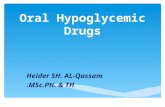 Oral Hypoglycemic Drugs Heider SH. AL-Qassam MSc.PH. & TH.