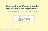 Separated π - /π + Ratios from the Pion Form Factor Experiments → Separated π - /π + Ratios from the Pion Form Factor Experiments → Phys.Rev.Lett. 112,