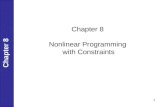 1 Chapter 8 Nonlinear Programming with Constraints
