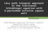 Lévy path integral approach to the fractional Schrödinger equation with δ-perturbed infinite square well Mary Madelynn Nayga and Jose Perico Esguerra Theoretical.