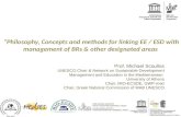 “Philosophy, Concepts and methods for linking EE / ESD with management of BRs & other designated areas Prof. Michael Scoullos UNESCO Chair & Network on.