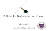 Full-duplex Backscatter for