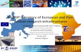 PAERIP inventory of European and Pan- African research infrastructures A P Botha, G von Gruenewaldt and T C Botha TechnoScene (Pty) Ltd, South Africa N.
