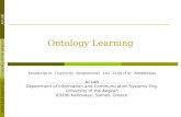 University of the Aegean AI LAB Ontology Learning Εργαστήριο Τεχνητής Νοημοσύνης και Στήριξης Αποφάσεων AI Lab Department of Information