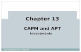 © K. Cuthbertson and D. Nitzsche Chapter 13 CAPM and APT Investments