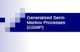 Generalized Semi- Markov Processes (GSMP). Summary Some Definitions Markov and Semi-Markov Processes The Poisson Process Properties of the Poisson Process