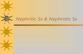 Nephritic Sx & Nephrotic Sx. Case report 1  18 yr old man  Bilateral loin pain  Macroscopic haematuria  Sore throat started one day earlier  BP 140/90;