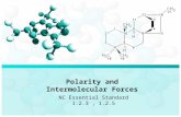 Polarity and Intermolecular Forces NC Essential Standard 1.2.3, 1.2.5