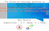 1 Simulation of energetic-particle behavior in Spherical Tokamak Mou Maolin Supervisor : Z.T. Wang, C.J.Tang The Second A3 Foresight Workshop on Spherical.